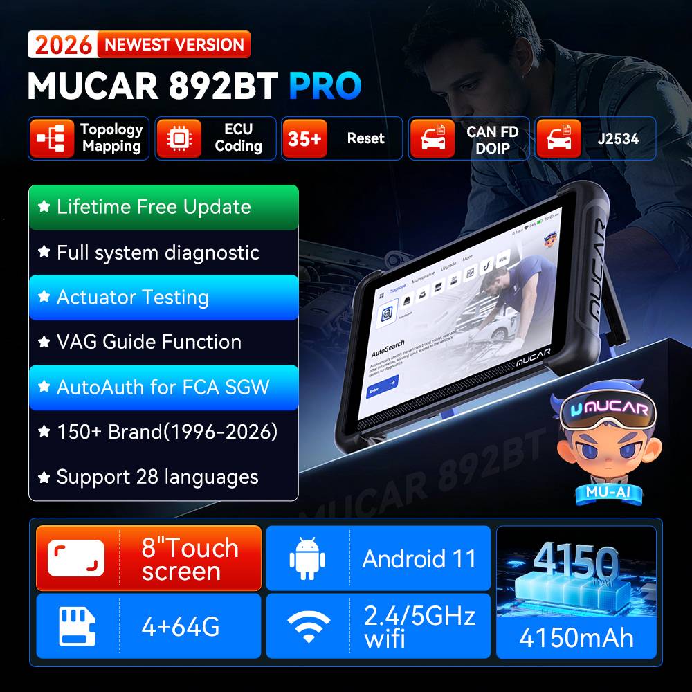 Mucar 892BT Pro Auto OBD2 Scanner