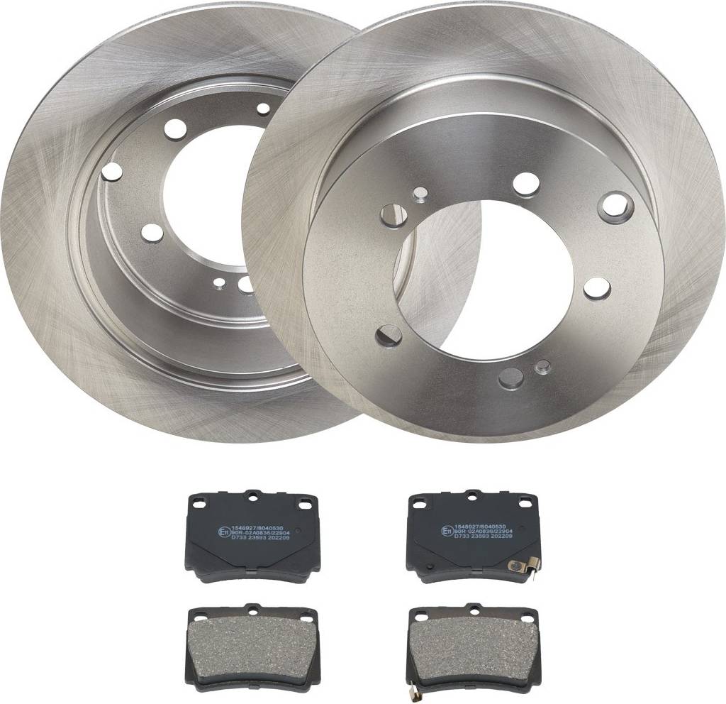 Ridex Brake Disc And Pads Set Rear Axle 262mm