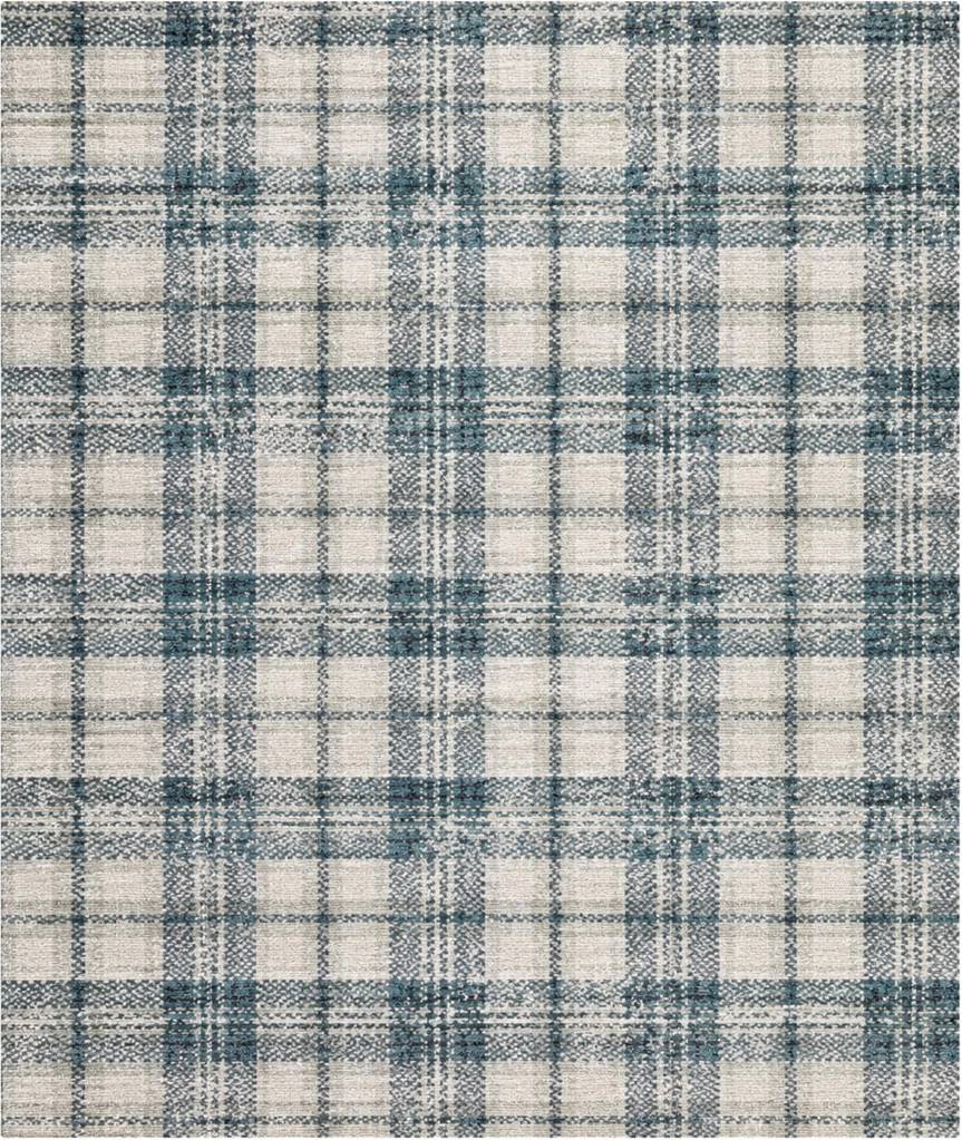 Brambly Cottage Rectangle Plaid Area Rug Beige cm