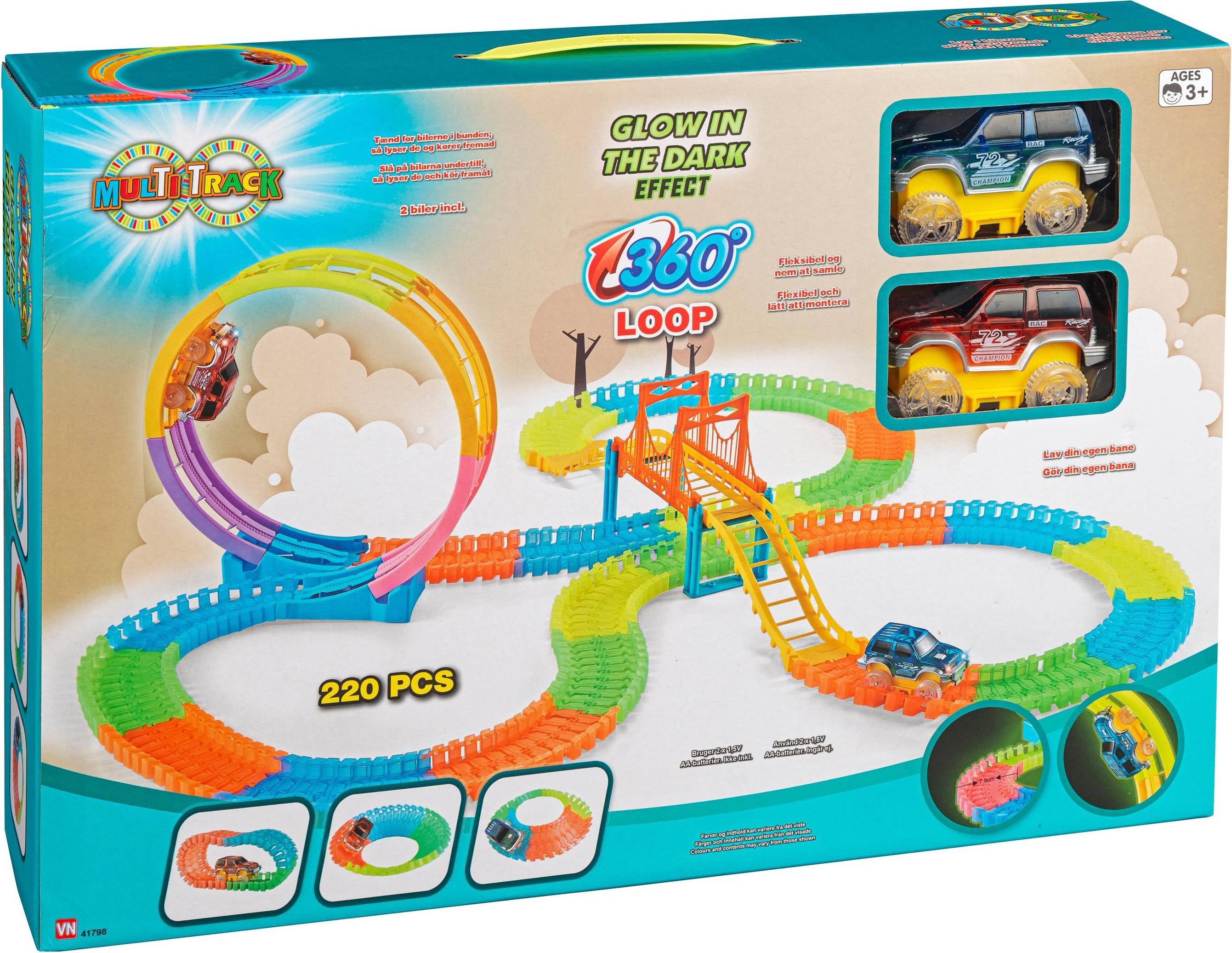 Multi Track Glow Loop Set 220 Pcs
