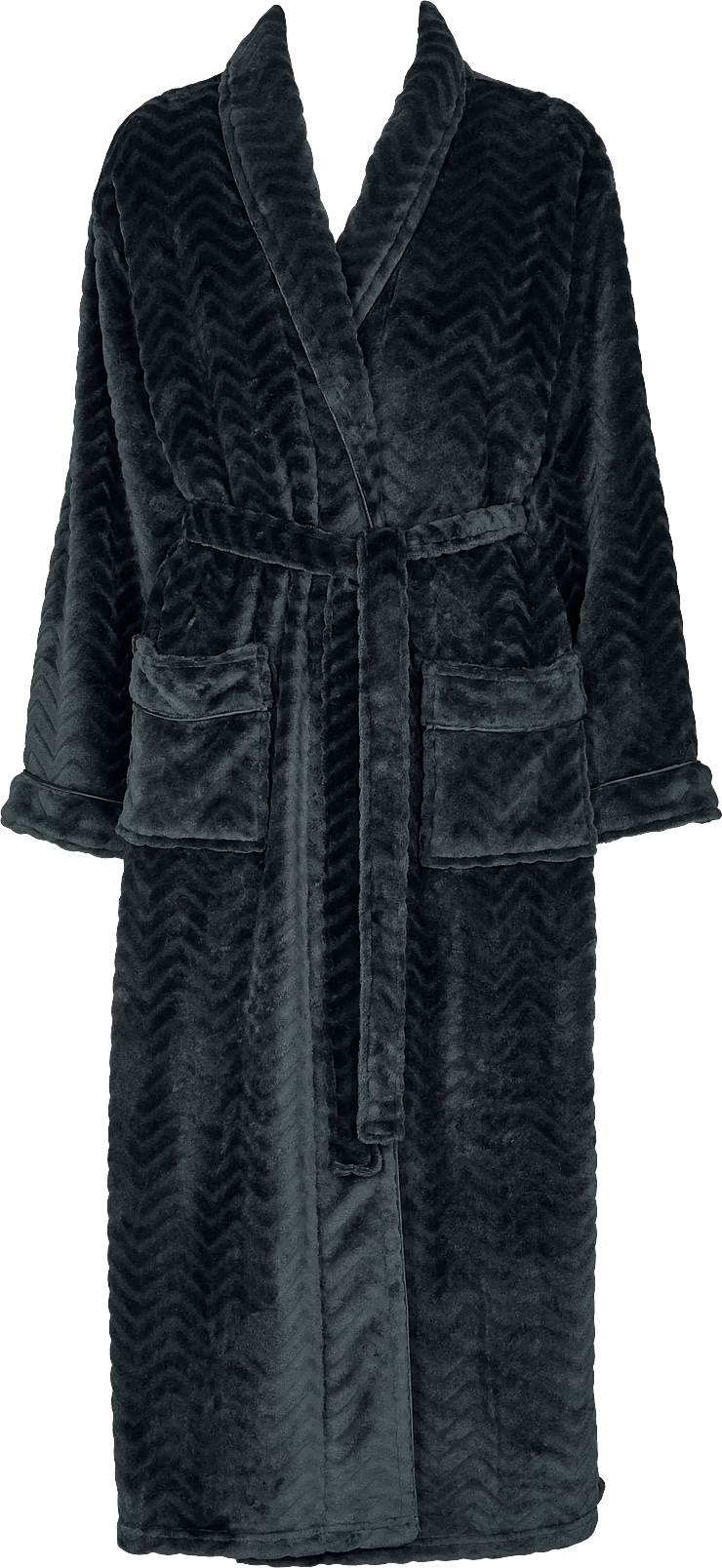 Missya Filipa Fleece Robe Long Kåbe - Mørkeblå