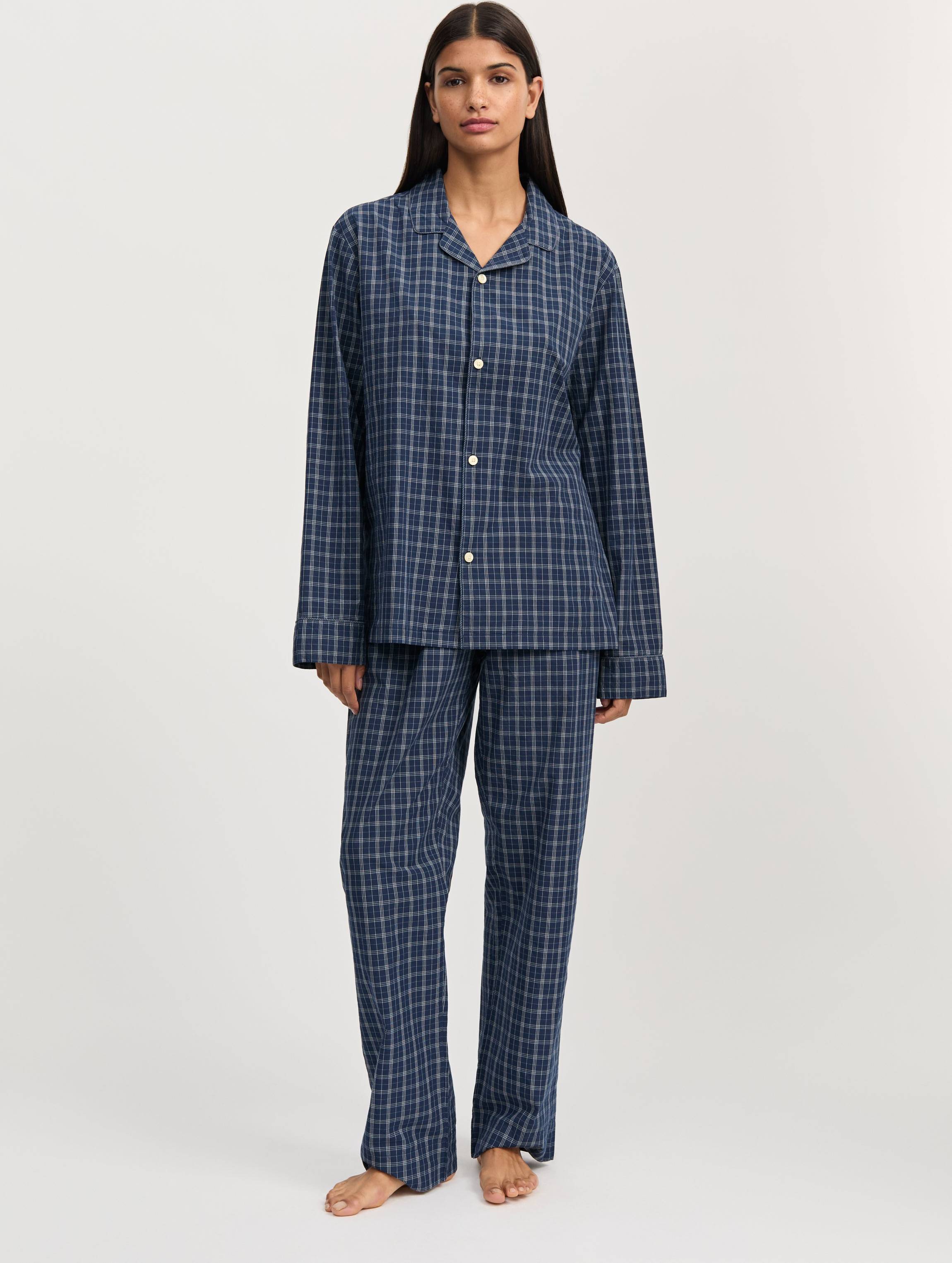 Classic Pyjamas Check - Mix Navy
