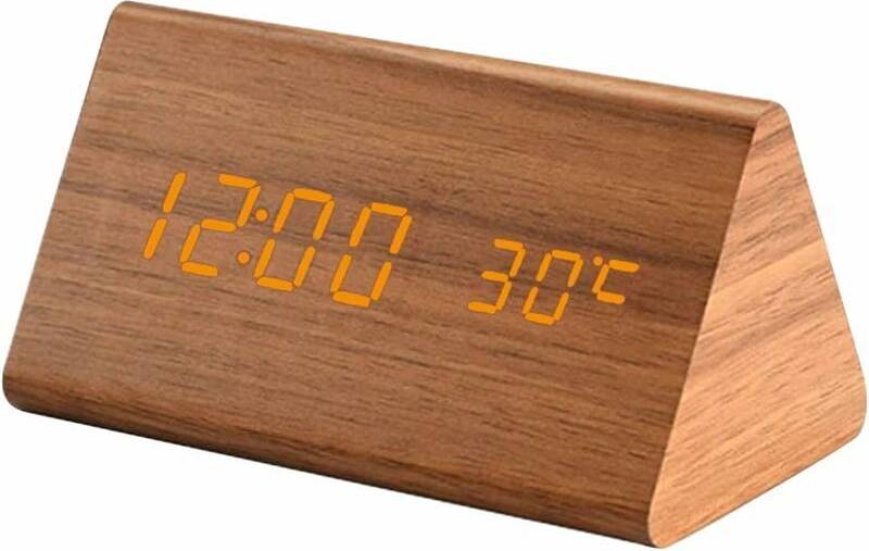 OEM Triangle Led Digital Alarm Clock With Voice Control