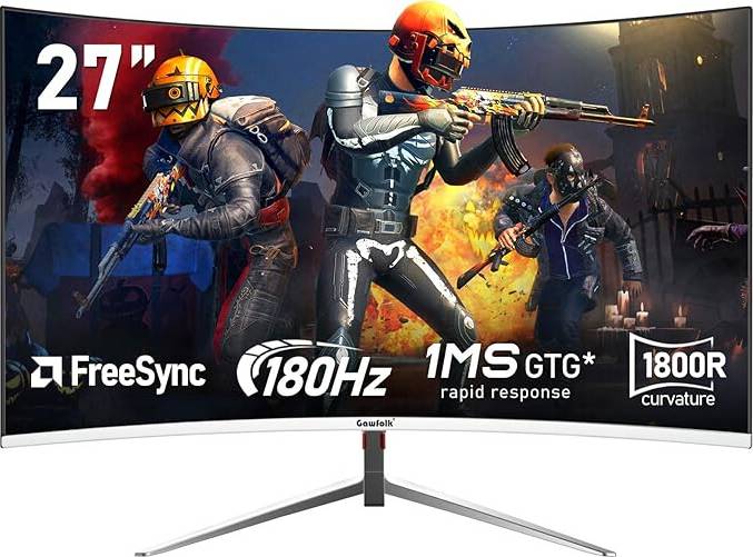 Gawfolk 27 Inch PC Computer Screen FHD1080p Monitor