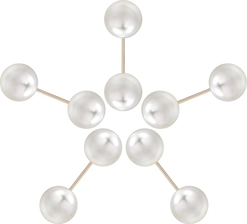 Creative Safety Pearl Brooch Pin Reusable Collar Button Accessory