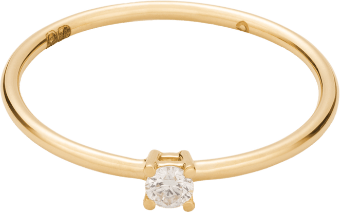 Solitaire Diamond Ring 18k
