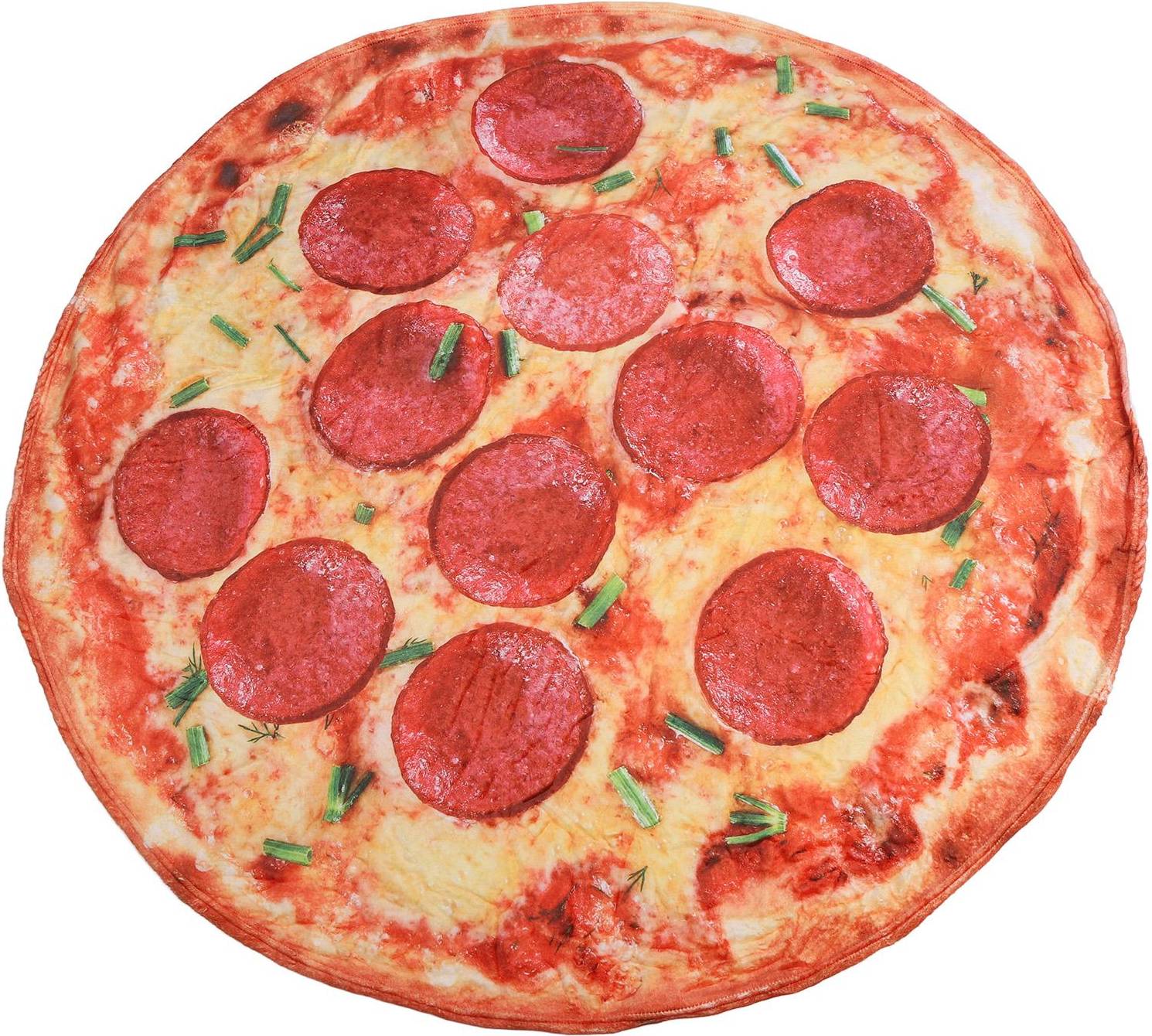 Pizza Pattern Round Rug - Polyester