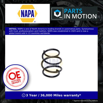 Napa Coil Spring Fits Mini Convertible Cooper R52 1.6 Front