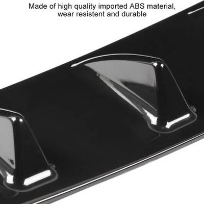 Universal Car Rear Bumper Chassis Fin Spoiler Wing Lip Diffuser