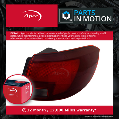 APEC Rear Light Lamp Right ARL2292 Back