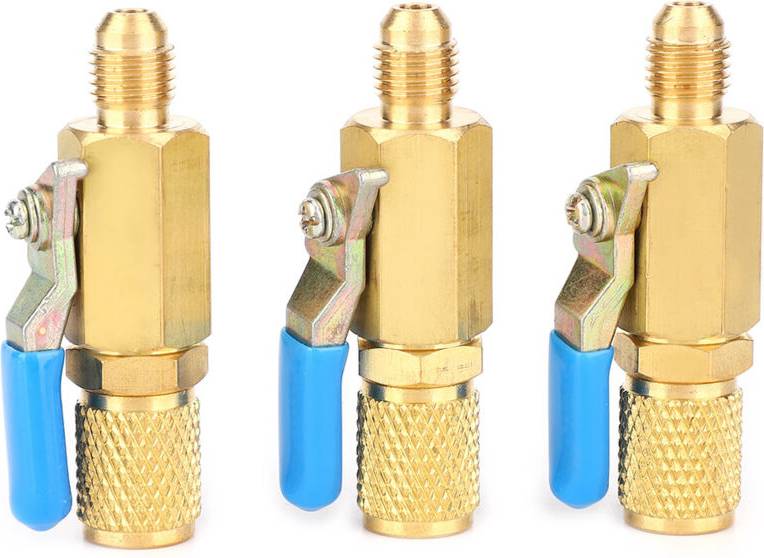 OEM R12 R134 AR410 Ball Valve Adapter Switch 3 Pieces