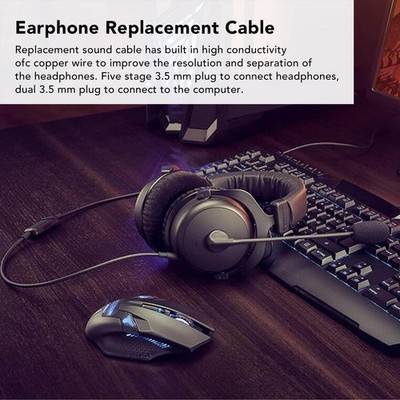 Replacement Cable 3.5mm With Volume Control