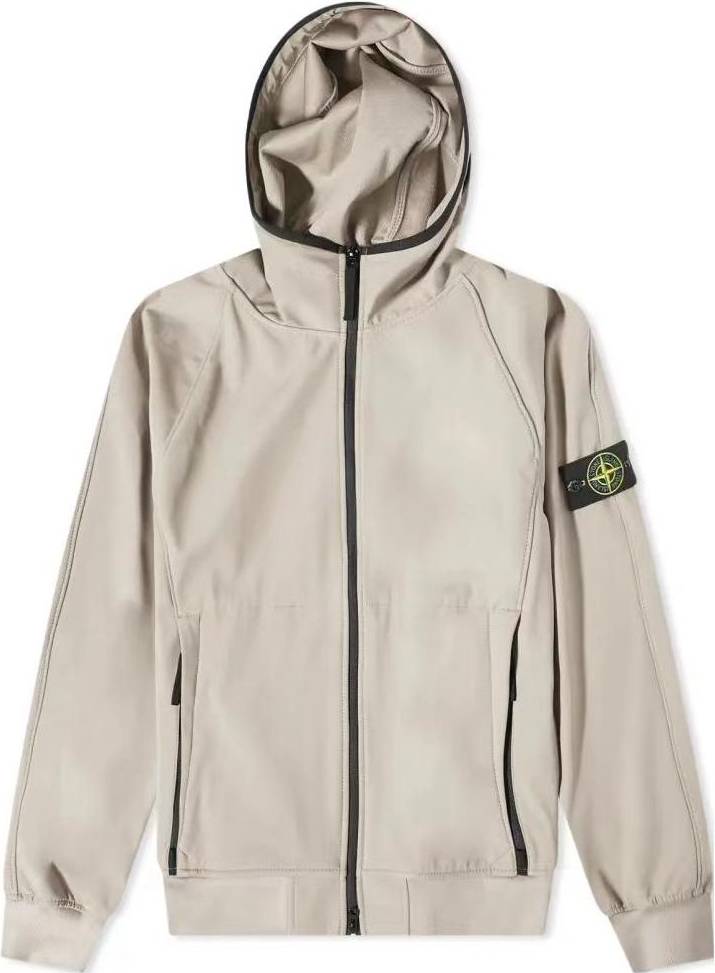 Stone Island Soft Shell-R Series Windproof Waterproof Breathable Jacket - Dove-Grey