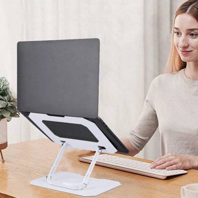 B&Q Metal Portable Laptop Stand Riser