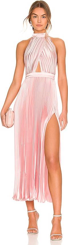 idee Renaissance Split Gown - Light Pink