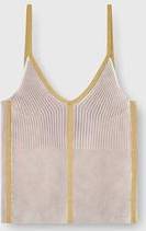Diesel Rib-Knit Cami Top With Contrast Bands - Violet