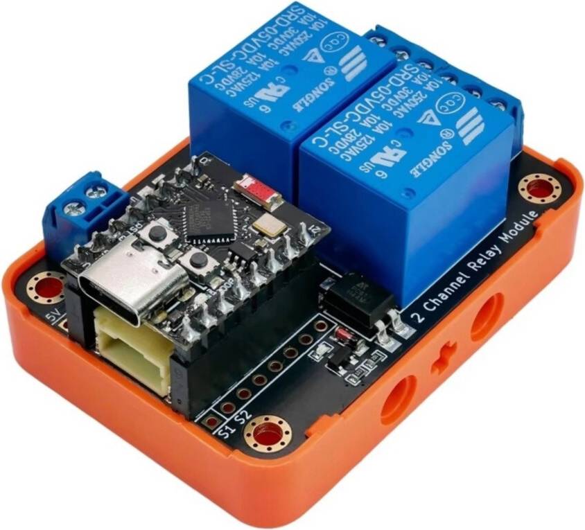 Melitt ESP32-C3 Development Board 2CH Relay Module