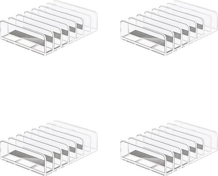 Tlily 4X Acrylic CD DVD Storage Rack