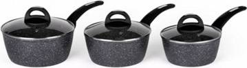Chef'sChoice 3-Piece Non-Stick Marble Ceramic Cookware Set Cookware Set 3 Parts