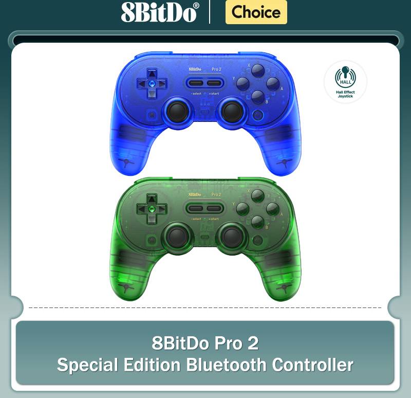 Joystick for pc 8Bitdo Pro 2 Hall Effect Joystick Bluetooth Controller
