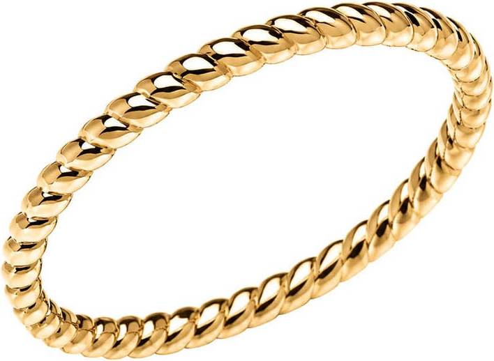 Stackable Twisted Rope Ring 9k Gold - Yellow