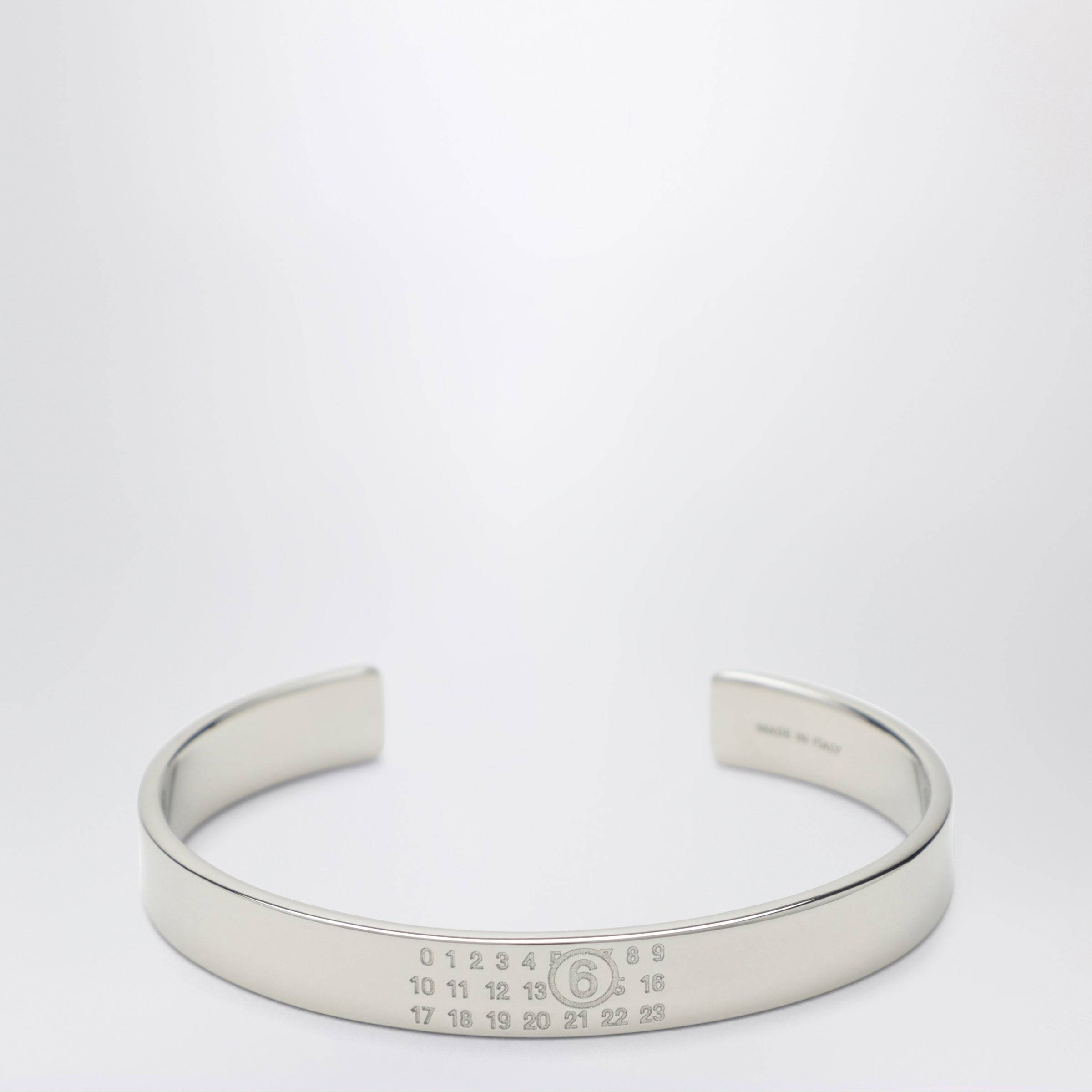MM6 Numeric Logo Mini Rigid Bracelet - Metal