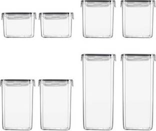 Sodial Set Of Sealed Transparent Storage Container With Cover Kitchen Storage