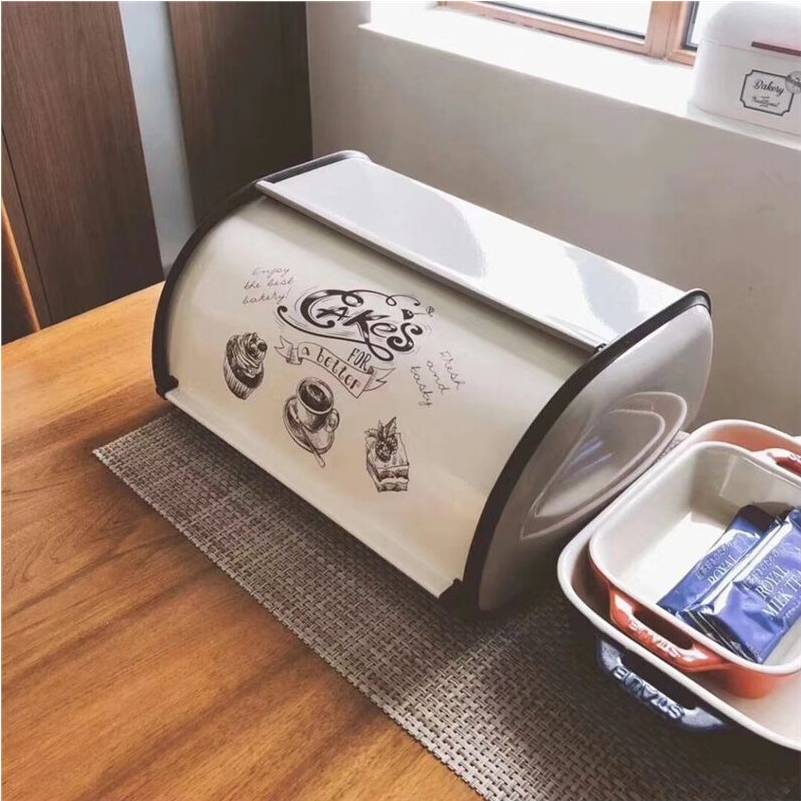 Large bread bin Metal Bread Bin Storage Containers Large