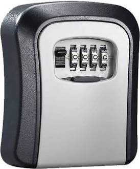 B&Q Grey Abs Outdoor Key Safe With Combination Lock