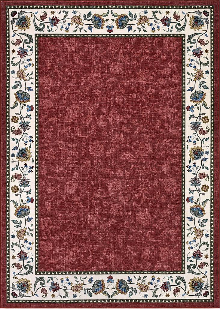Astoria Grand Rectangle Floral Area Rug Red cm