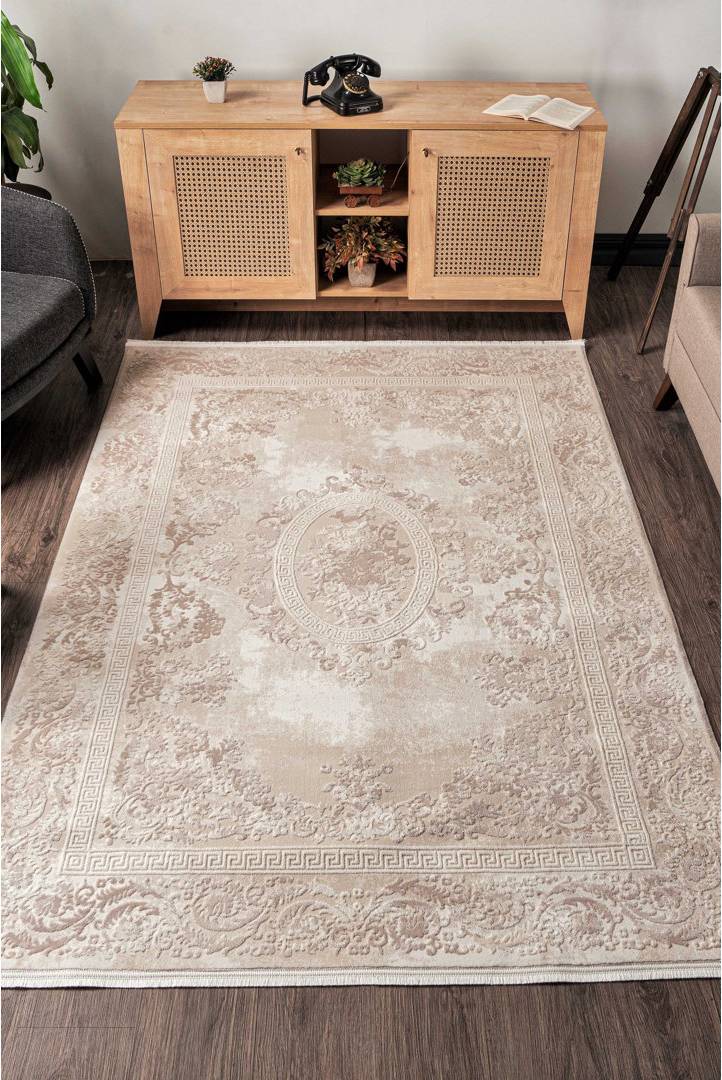 Ebern Designs Naysa Area Rug Beige