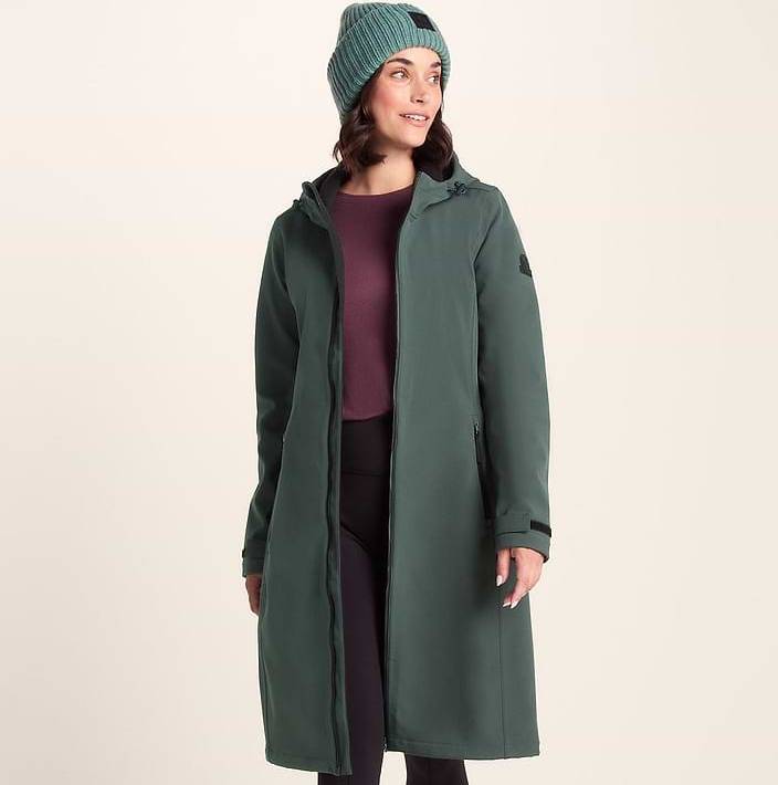 Longline Waterproof Softshell Jacket - Racing Green