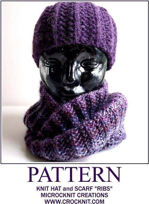 Knit Hat and Scarf Pattern - Ribs
