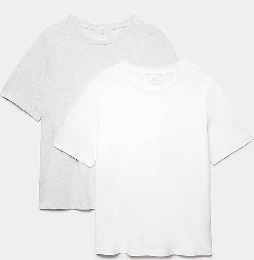 Cotton Modal Pyjama Tops 2 Pack