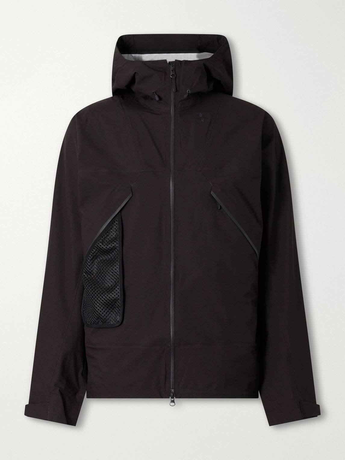 Goldwin Hooded Pertex Shield Pro Shell Jacket - Brown
