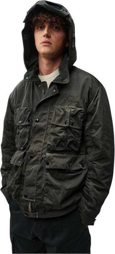 C.P. Company Heavy Chrome-R Goggle Jacket Läder