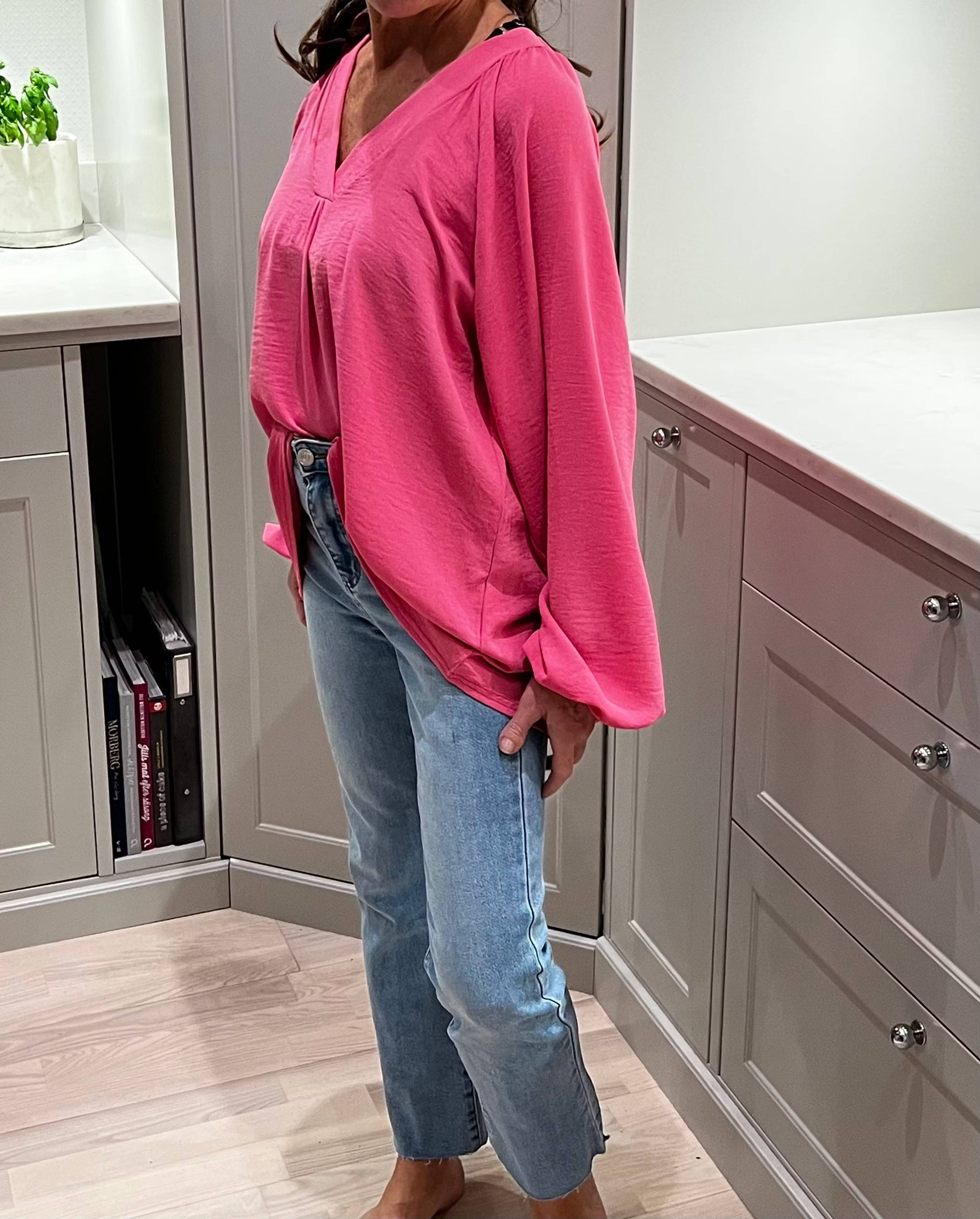 Vicky Blus Topp Rosa-Cerise