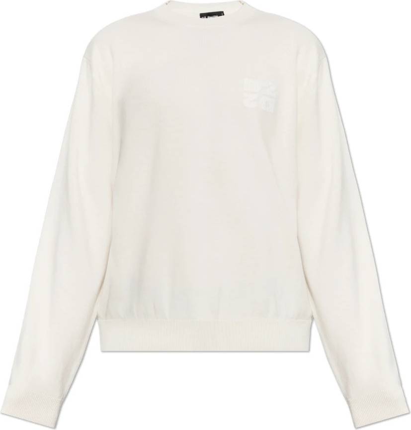 DSquared2 Pull Col Rond En Laine - Blanc