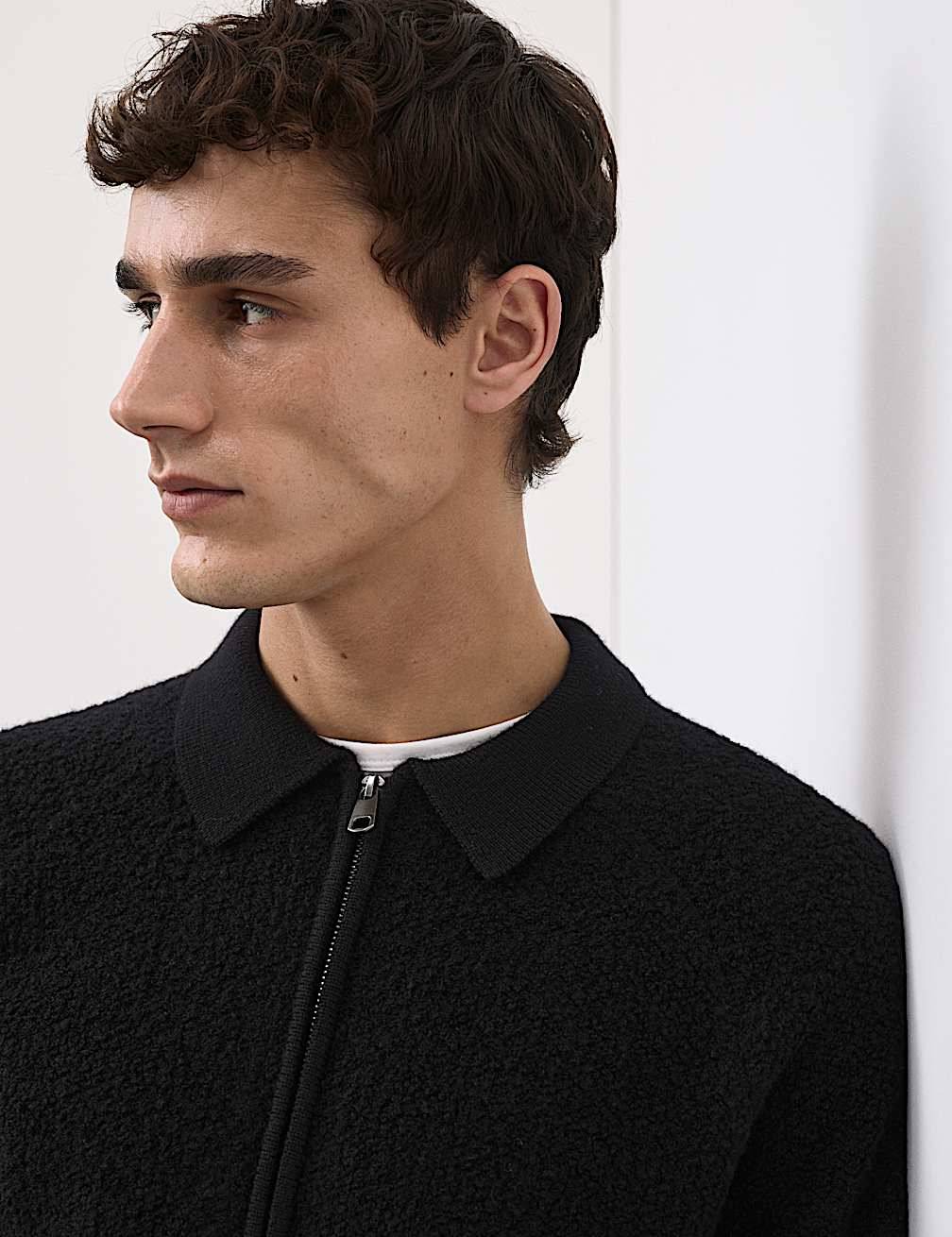 Pure loop Pure Wool Loop Stitch Jacket