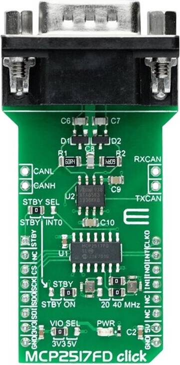 Melitt Mikroe 2379 MCP2517FD Click Module