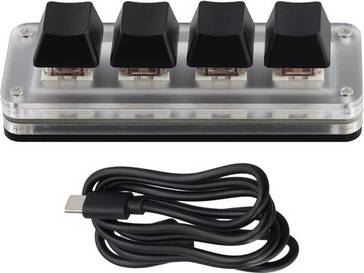 Sodial Usb Programming Macro Custom Keyboard Rgb 4 Keys