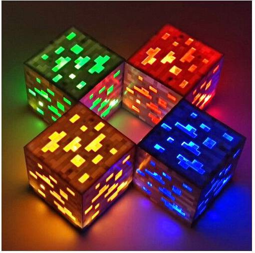 Minecraft Rechargeable Ore Lamp - Multicolour