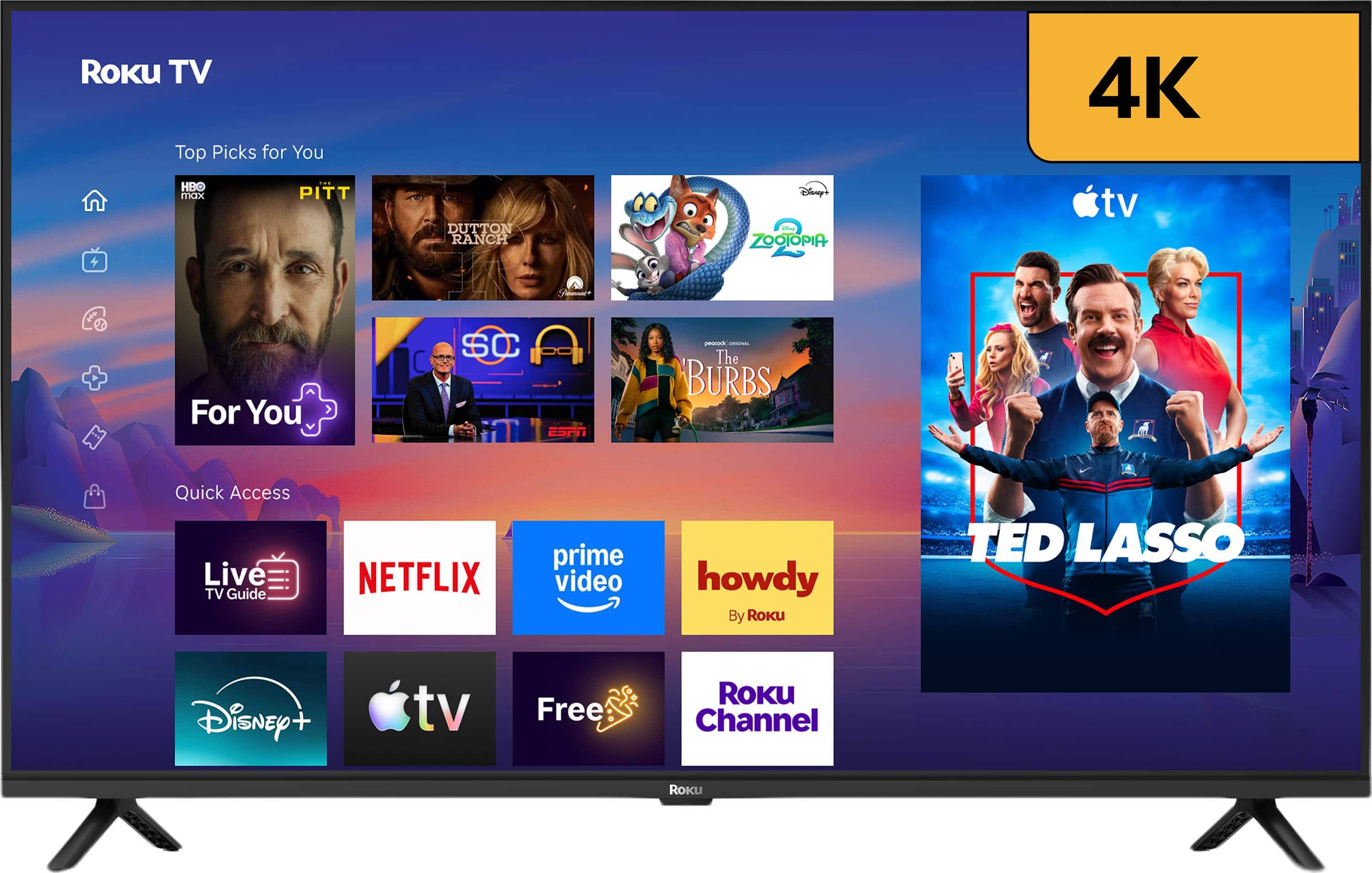 Roku 43 Inch Class 4K LED Smart RokuTV