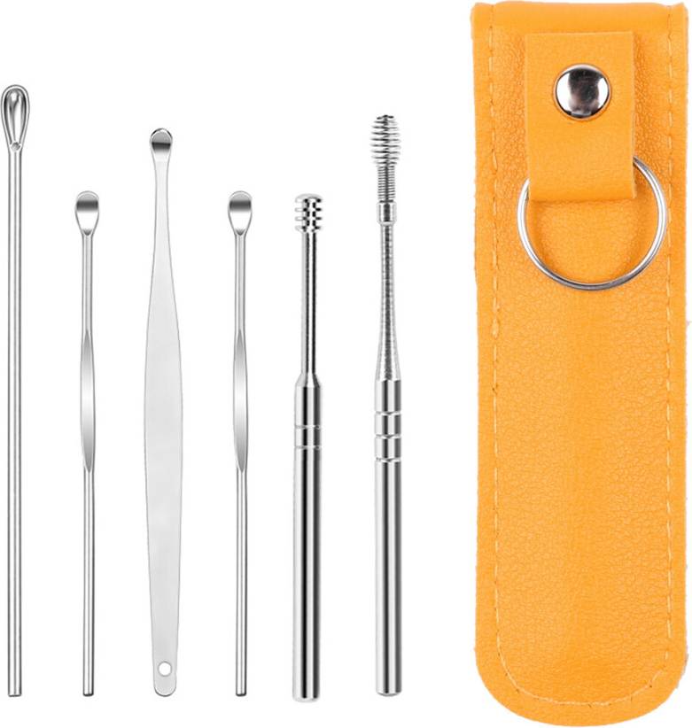 Stainless Steel Spring Ear Wax Cleaner Tool Set