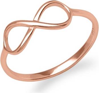 Infinity Ring Rosaforgyldt Sølv