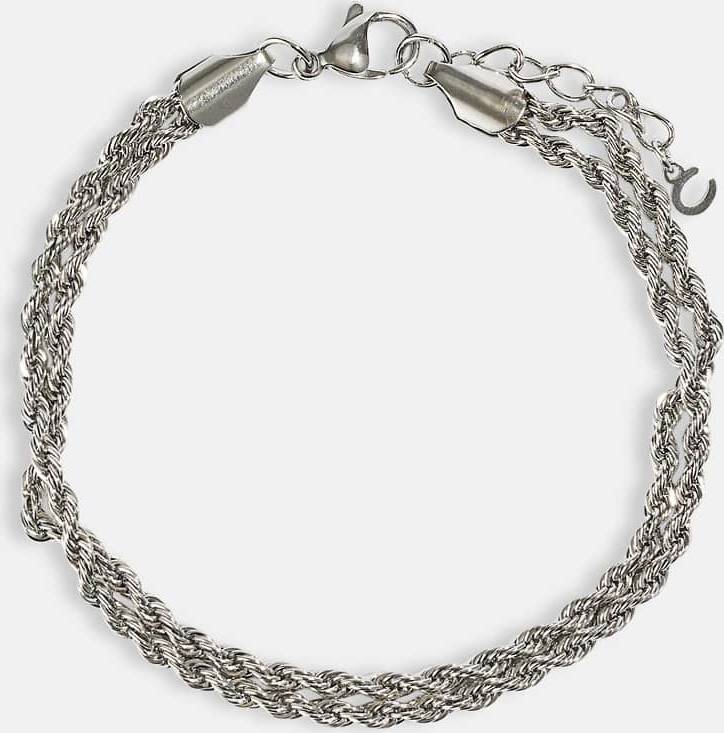 Cernucci Double Rope Bracelet Silver