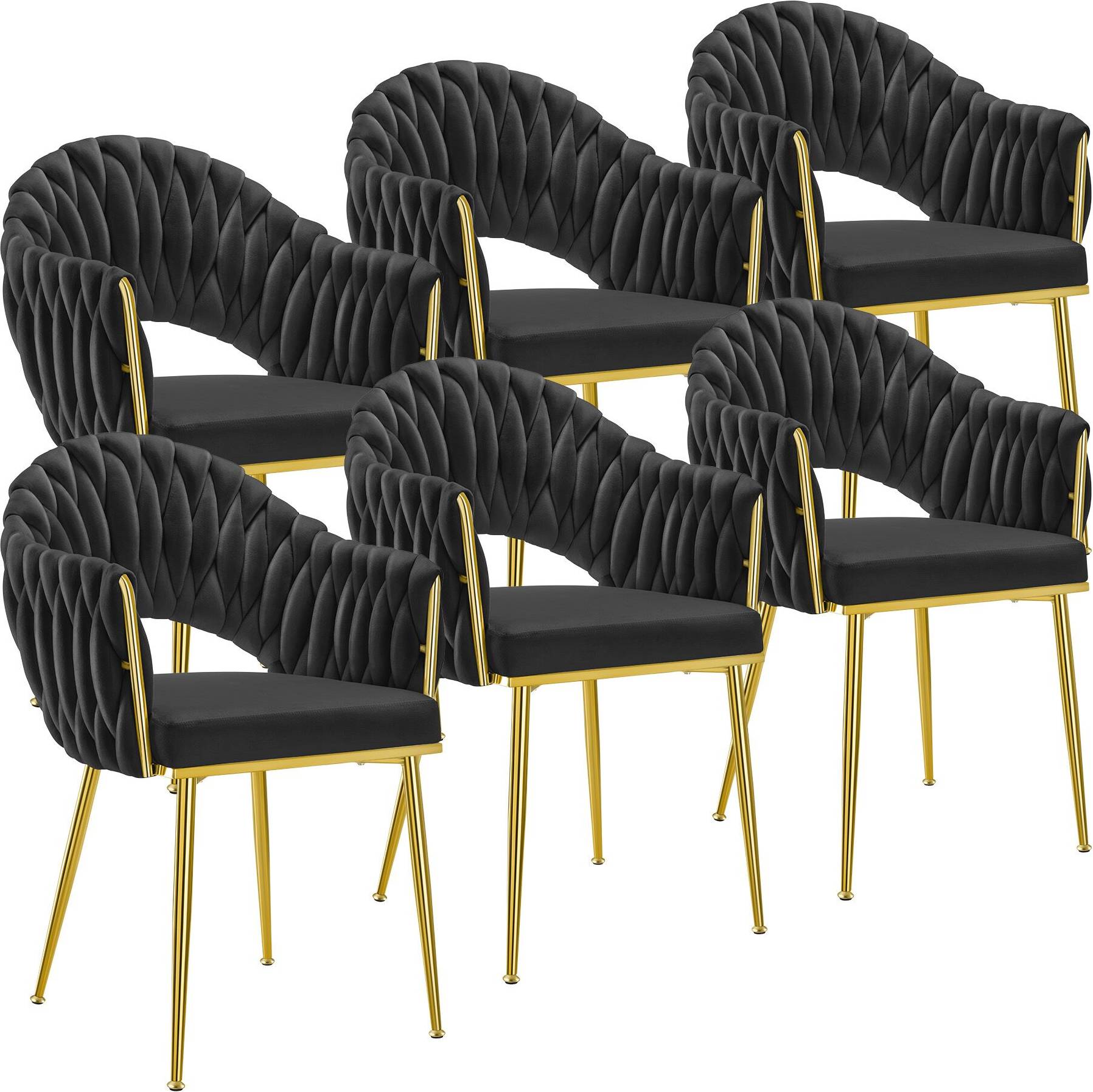 tectake Dining Chair Set 6 Pack