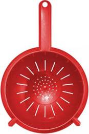 B&Q Red Plastic Colander Strainer With Handle Colander
