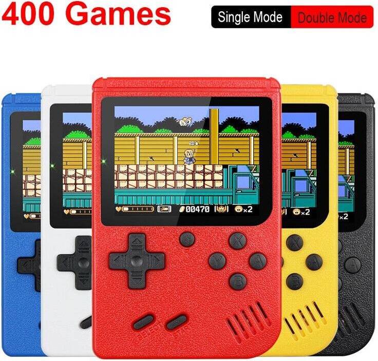 Retro games console Retro Mini Handheld Game Console 400 Games 8-Bit 3.0-Inch - Blue