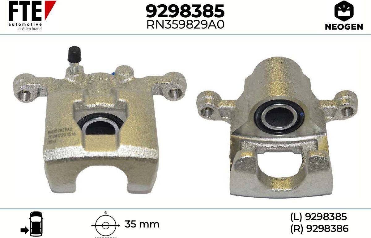 Fte Brake Caliper Neogen Rear Axle Left
